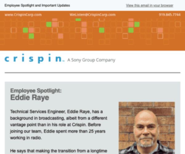 Employee spotlight - Eddie Raye