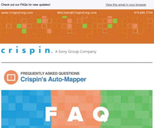 Crispin auto-mapper