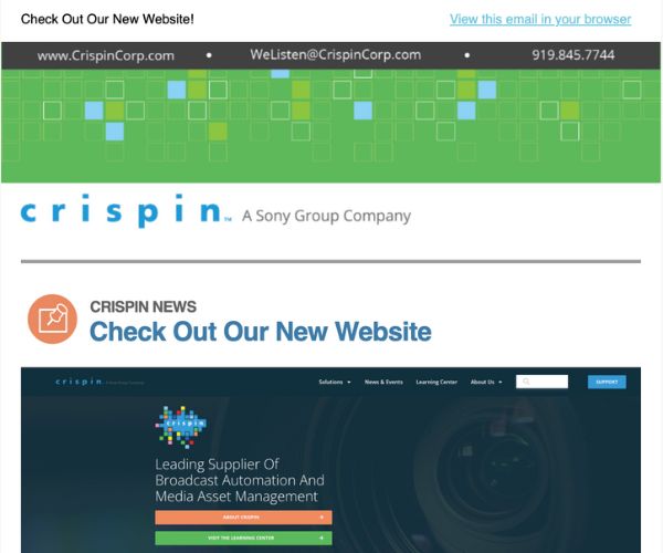 Crispin New Website